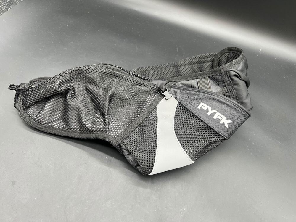 PYFK Running Belt Hydration Waist Pack with Water Bottle Holder Unisex Gray